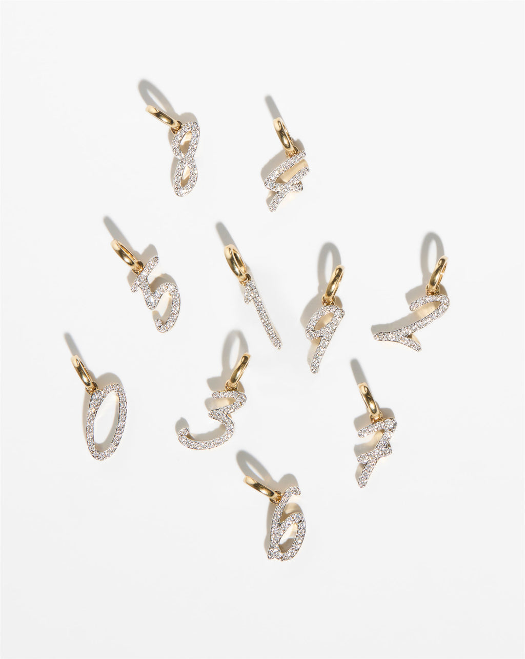 Diamond Number Pendant