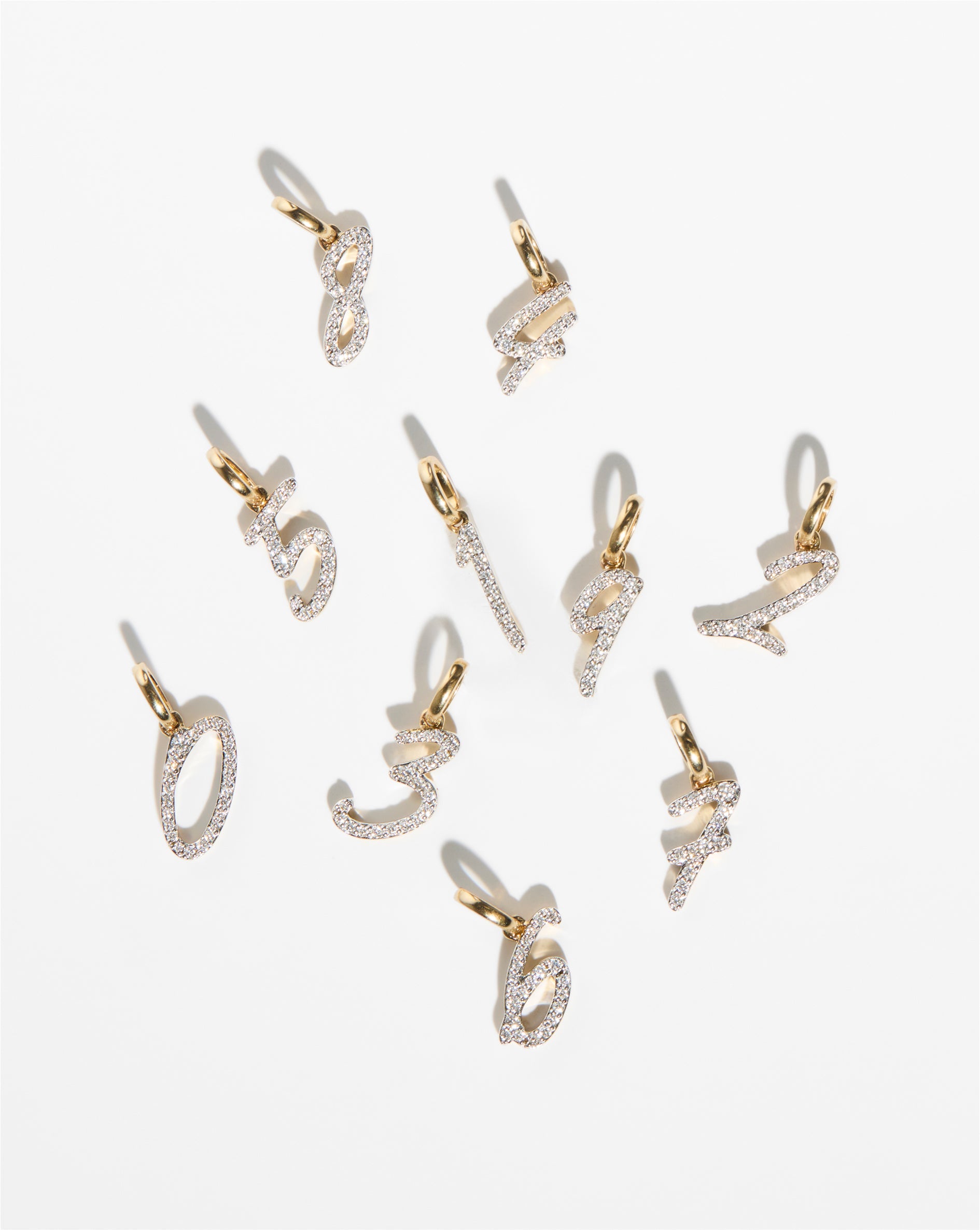 Diamond Number Pendant