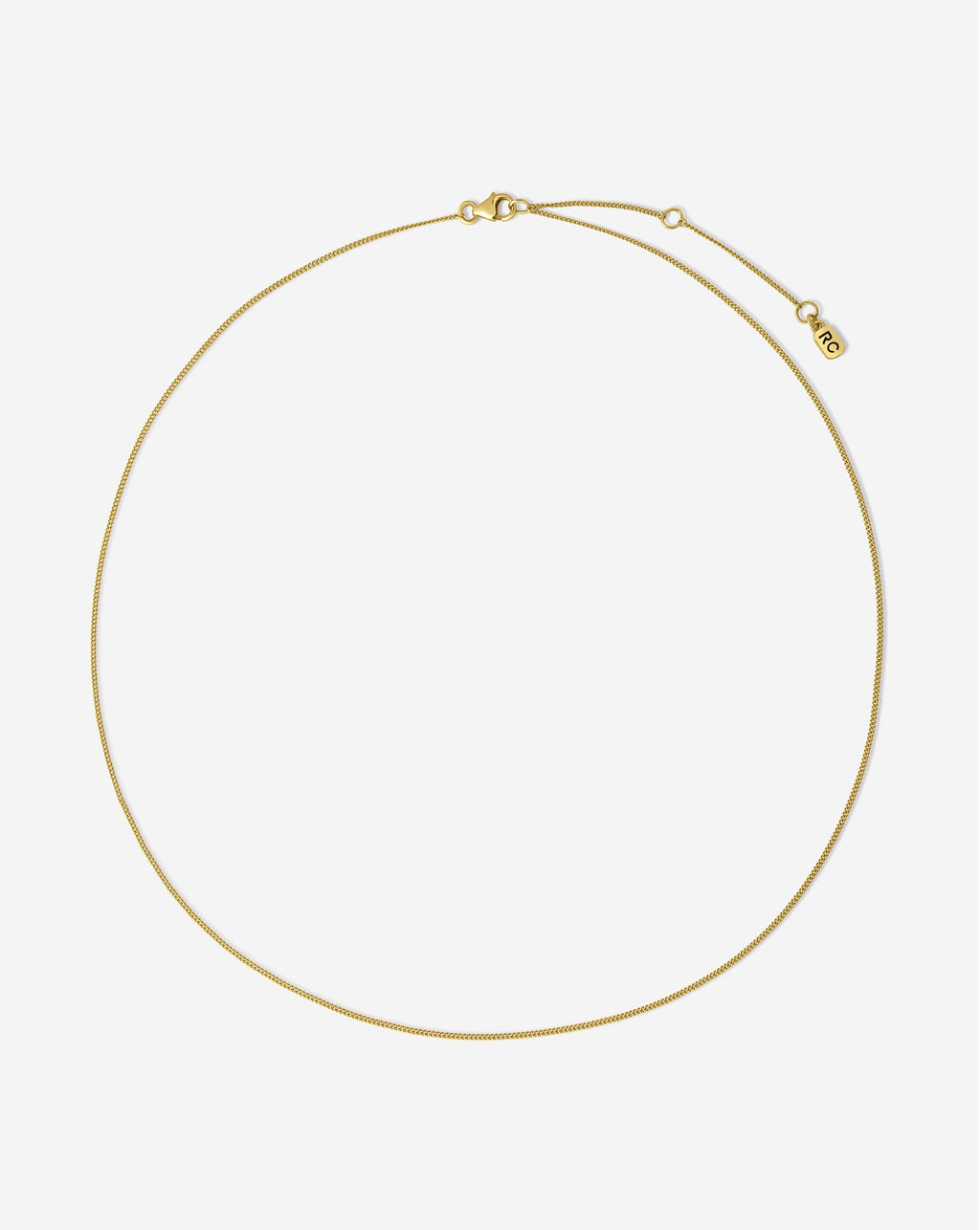 Diamond Cut Curb Chain Necklace