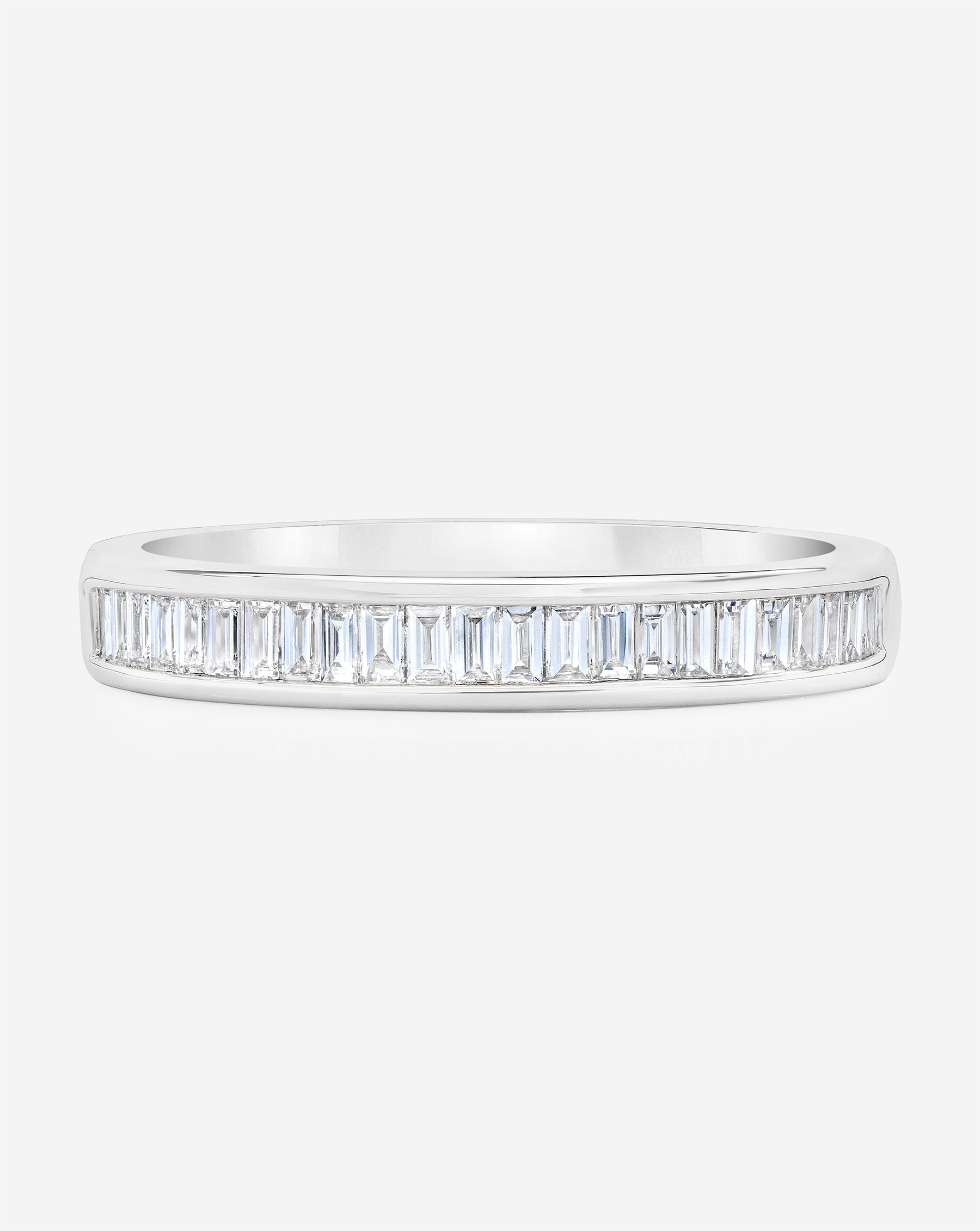 Baguette Diamond Channel Set Half Band