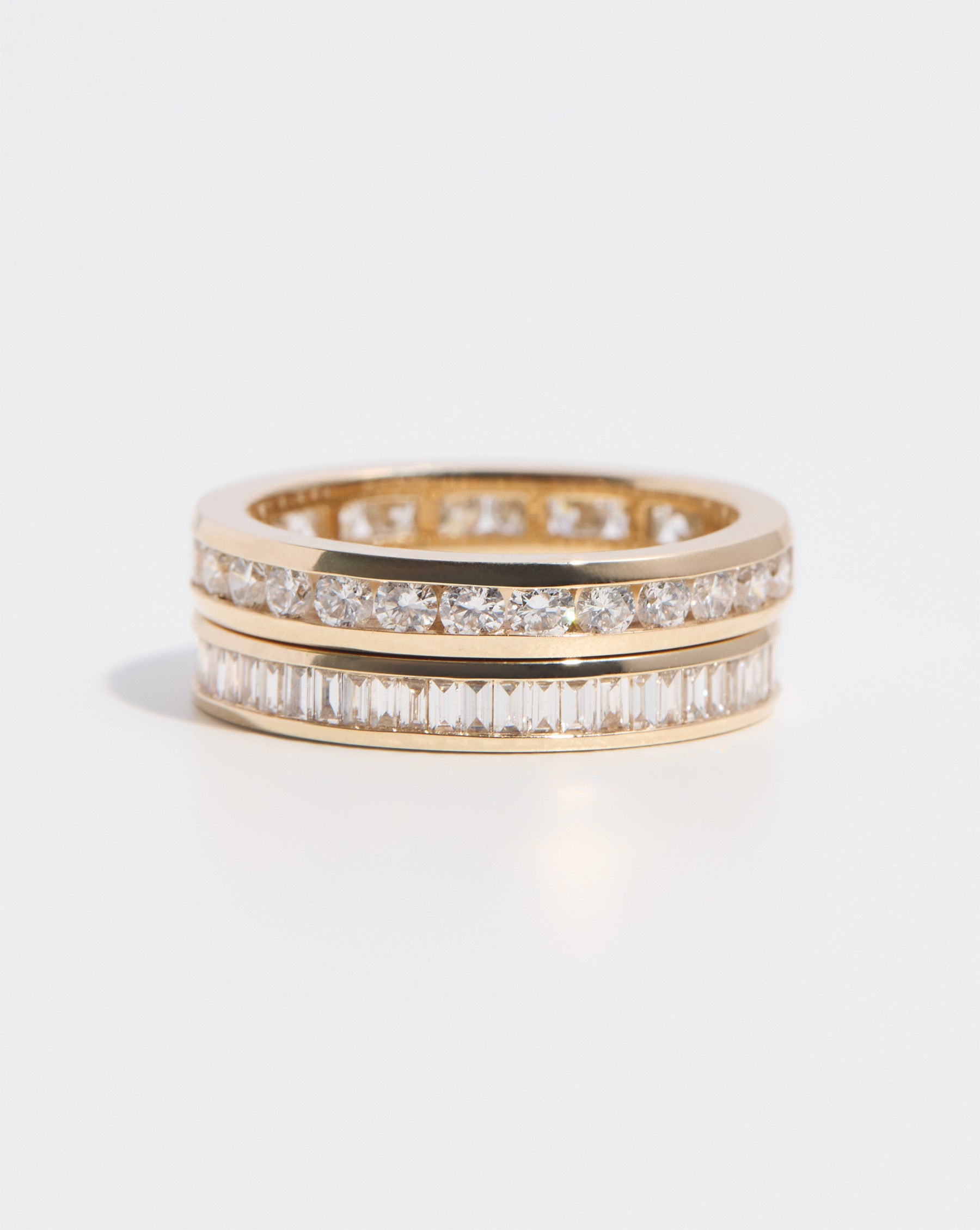 Round Diamond Channel Set Eternity Band