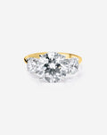 3.40 Round Lab Diamond in Whisper Thin® Three Stone with Rounds