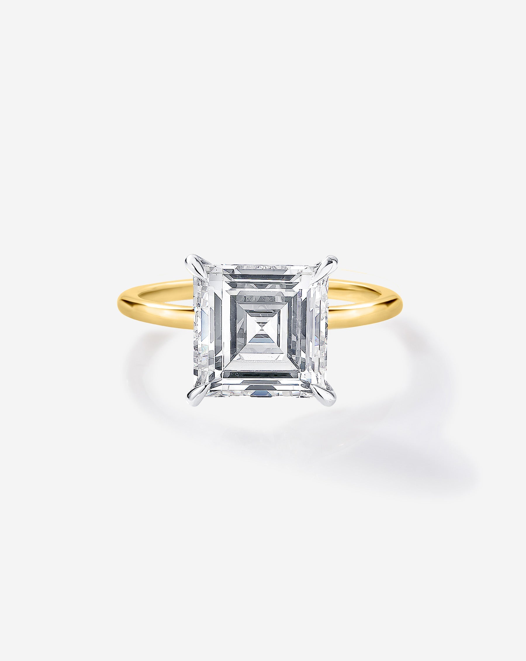 3.05 Asscher Natural Diamond in Whisper Thin®