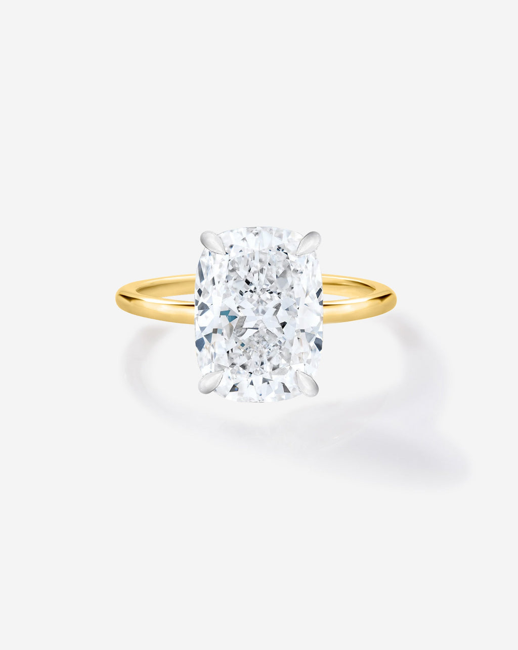 3.15 Cushion Lab Diamond in Whisper Thin® Hidden Halo