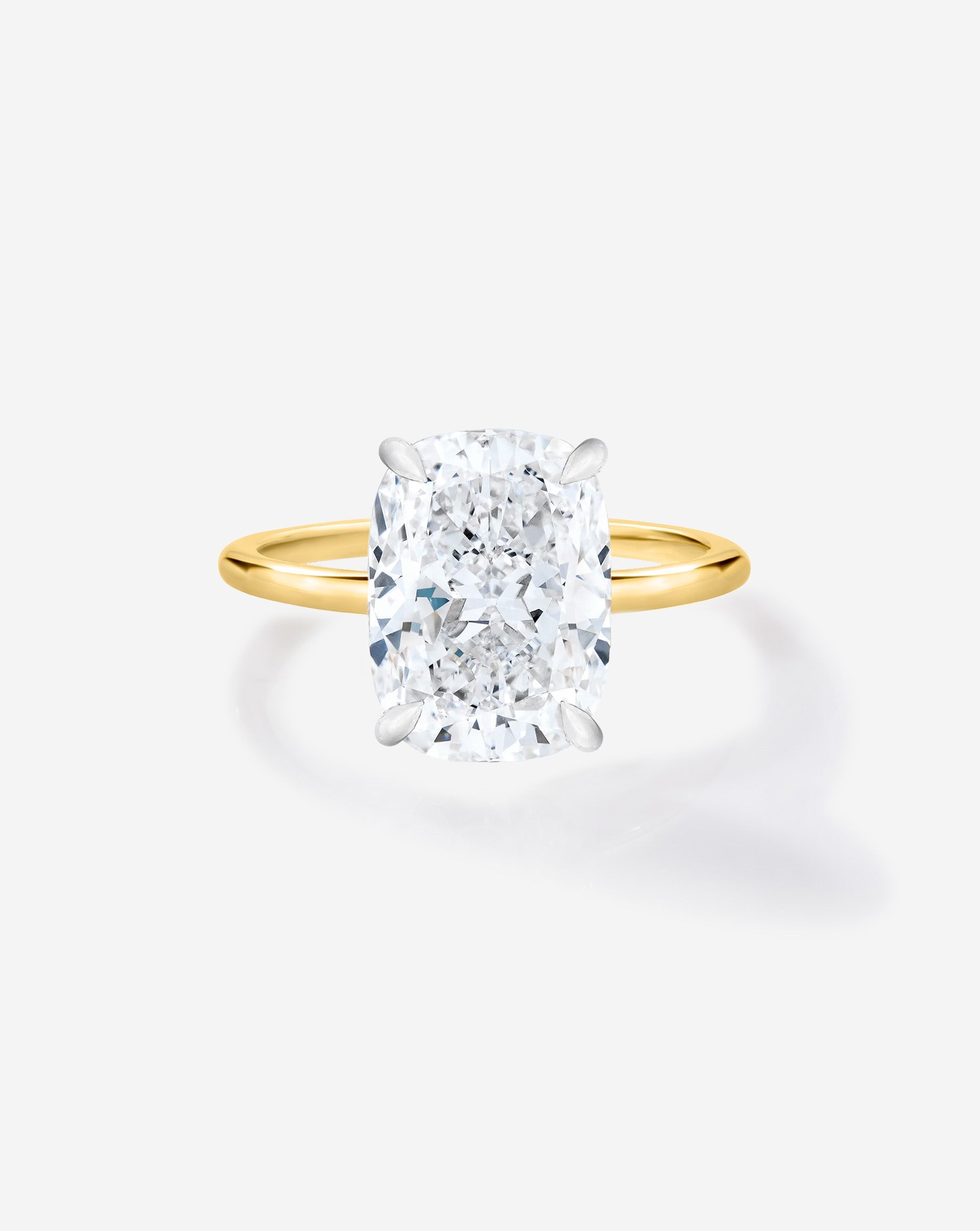 3.15 Cushion Lab Diamond in Whisper Thin® Hidden Halo