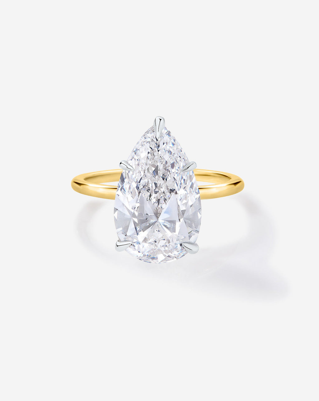 3.27 Pear Lab Diamond in Whisper Thin® Hidden Halo