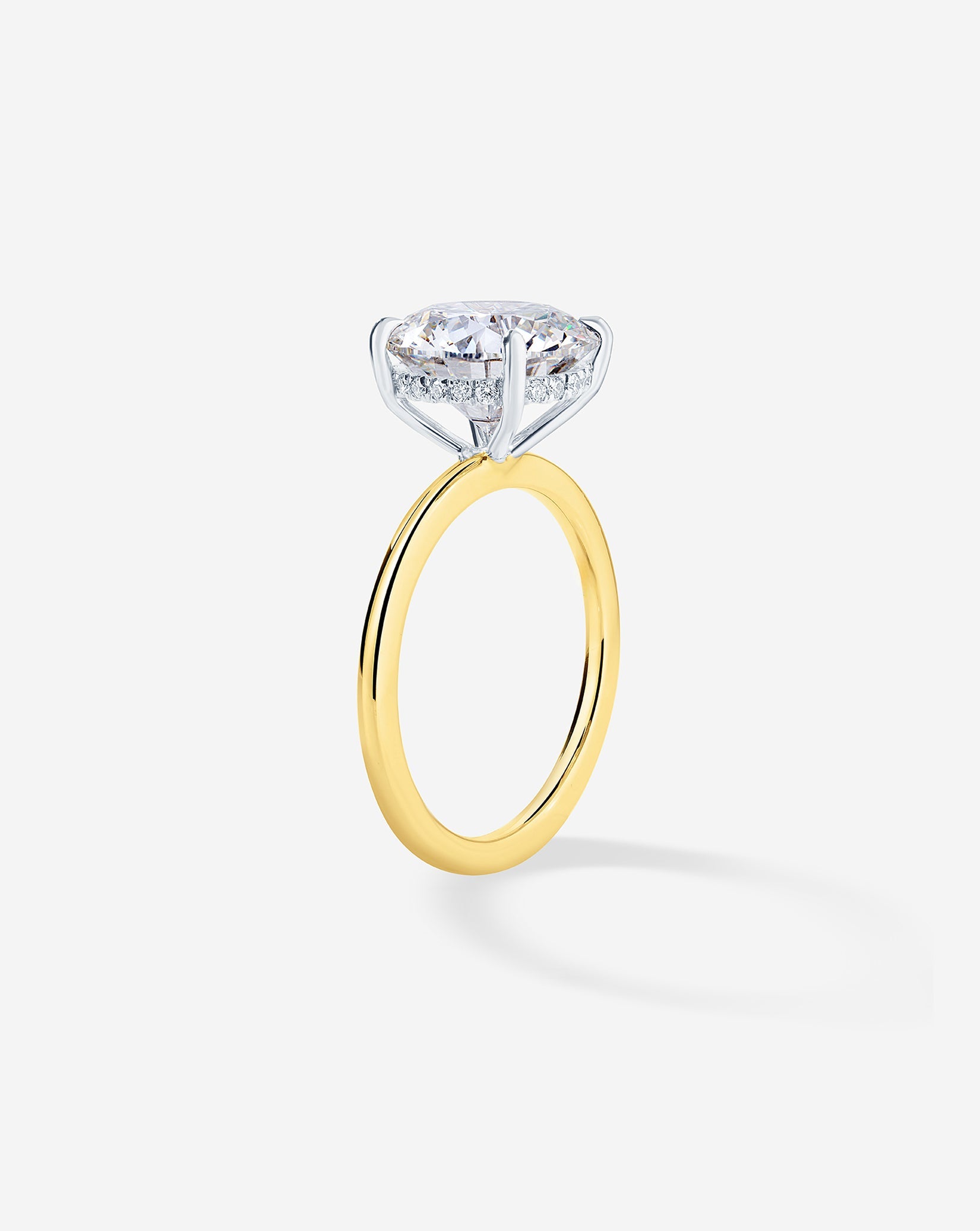 4.11 Round Lab Diamond in Whisper Thin® Hidden Halo