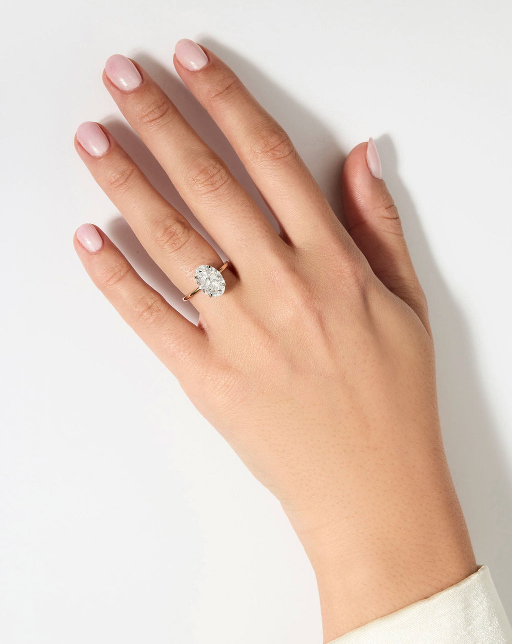 3.28 Oval Lab Diamond in Whisper Thin®