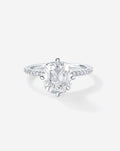 2.08 Old Mine Natural Diamond in Whisper Thin® Pavé Hidden Halo