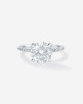 2.01 Round Brilliant Lab Diamond in Whisper Thin® Pavé Hidden Halo