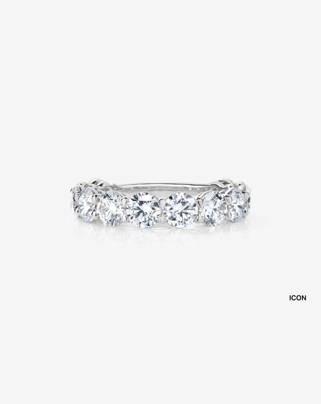 Oval 3/4 Diamond Band