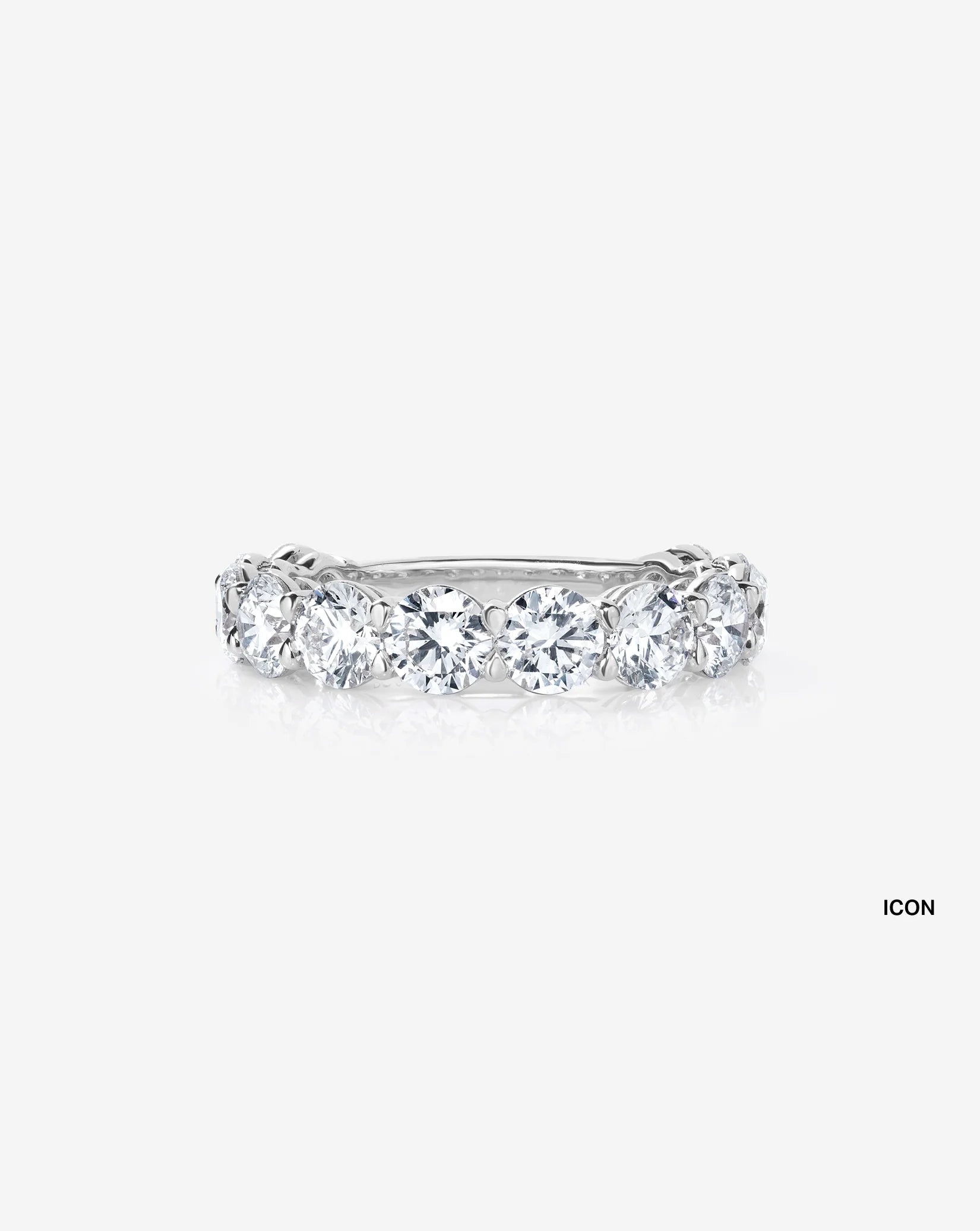 Oval 3/4 Diamond Band