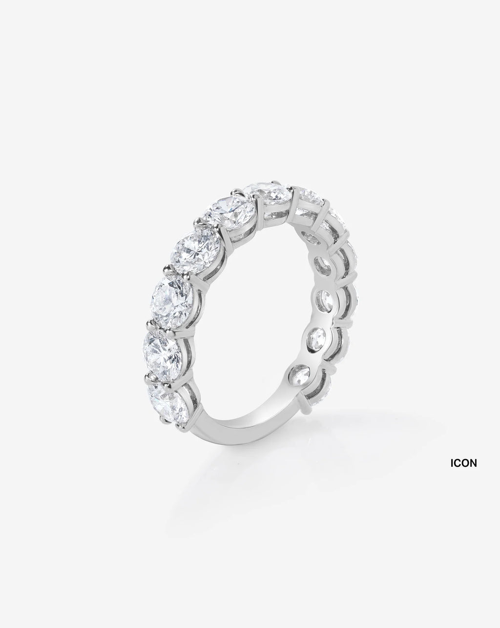 Oval 3/4 Diamond Band