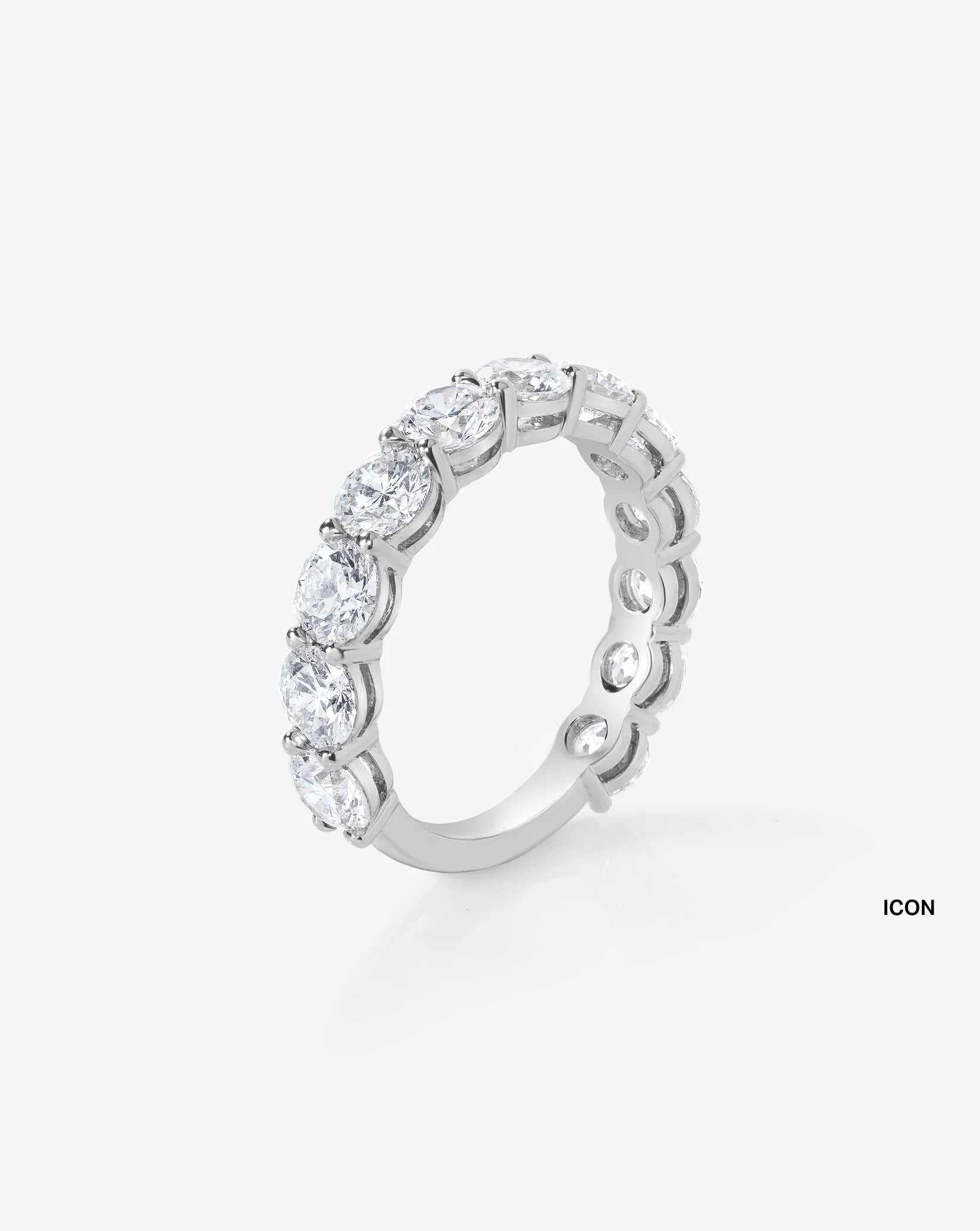 Oval 3/4 Diamond Band