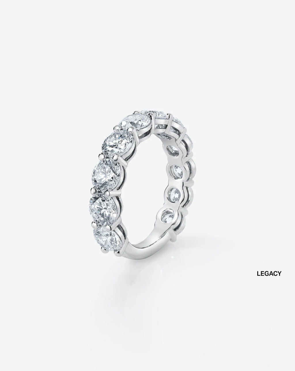 Oval 3/4 Diamond Band