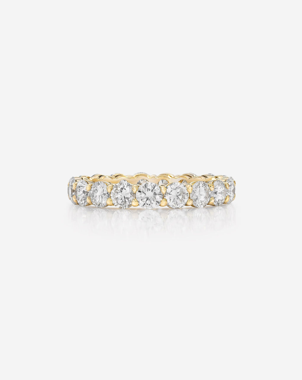 Round Lab Diamond Eternity Band