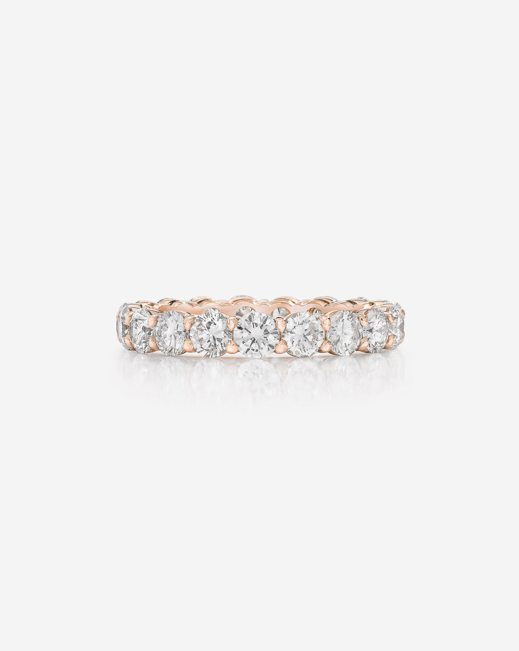 Round Lab Diamond Eternity Band