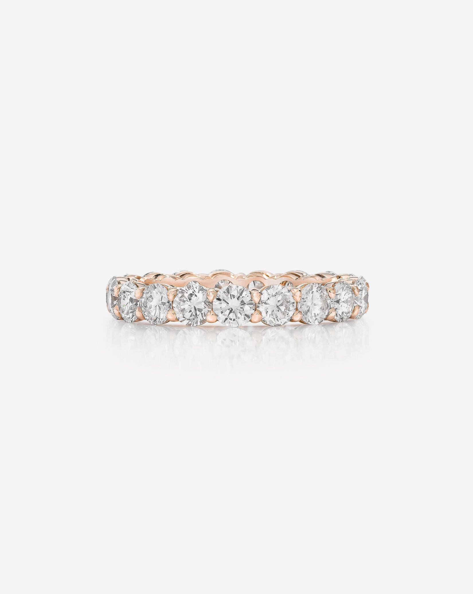 Round Lab Diamond Eternity Band
