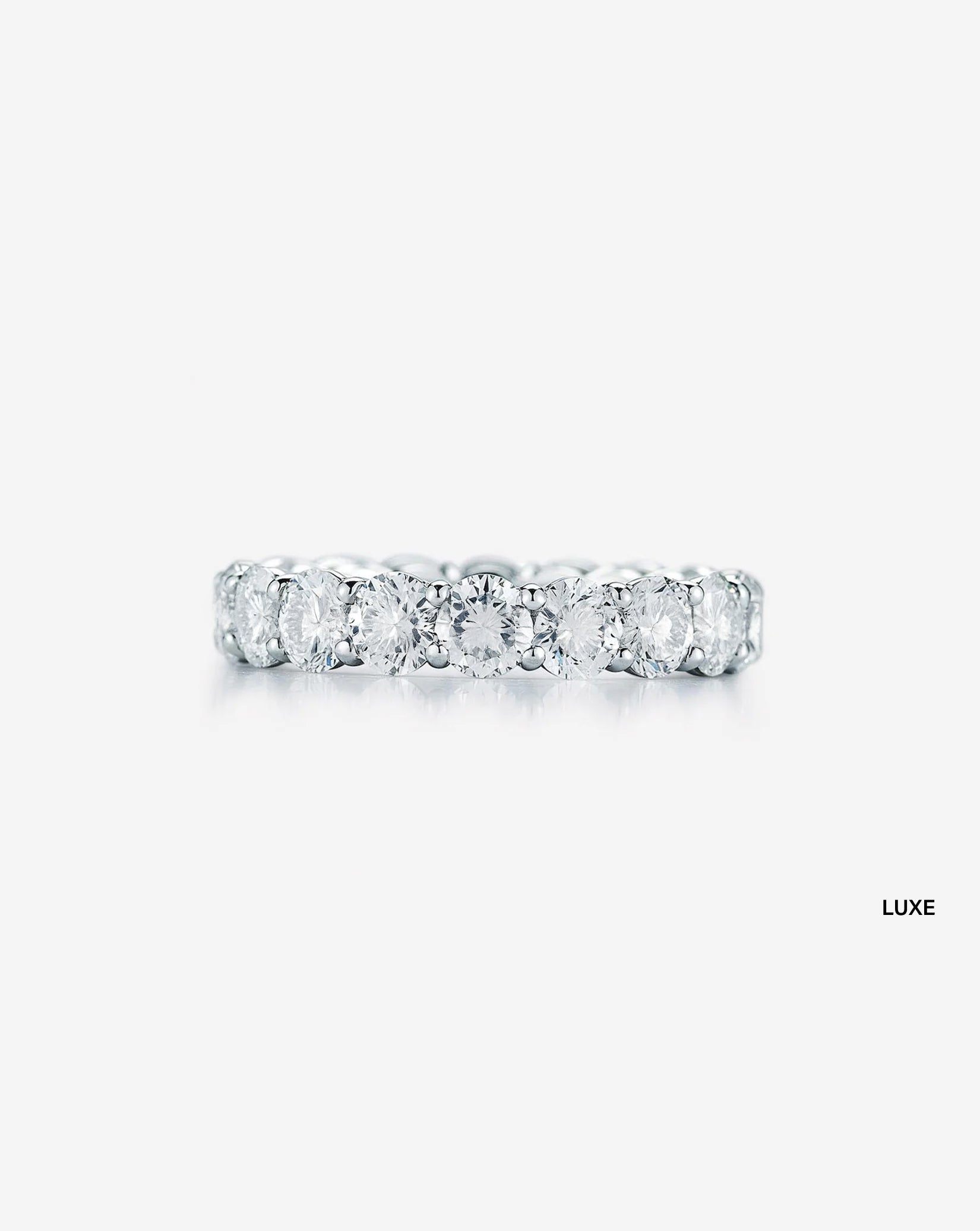 Round Lab Diamond Eternity Band