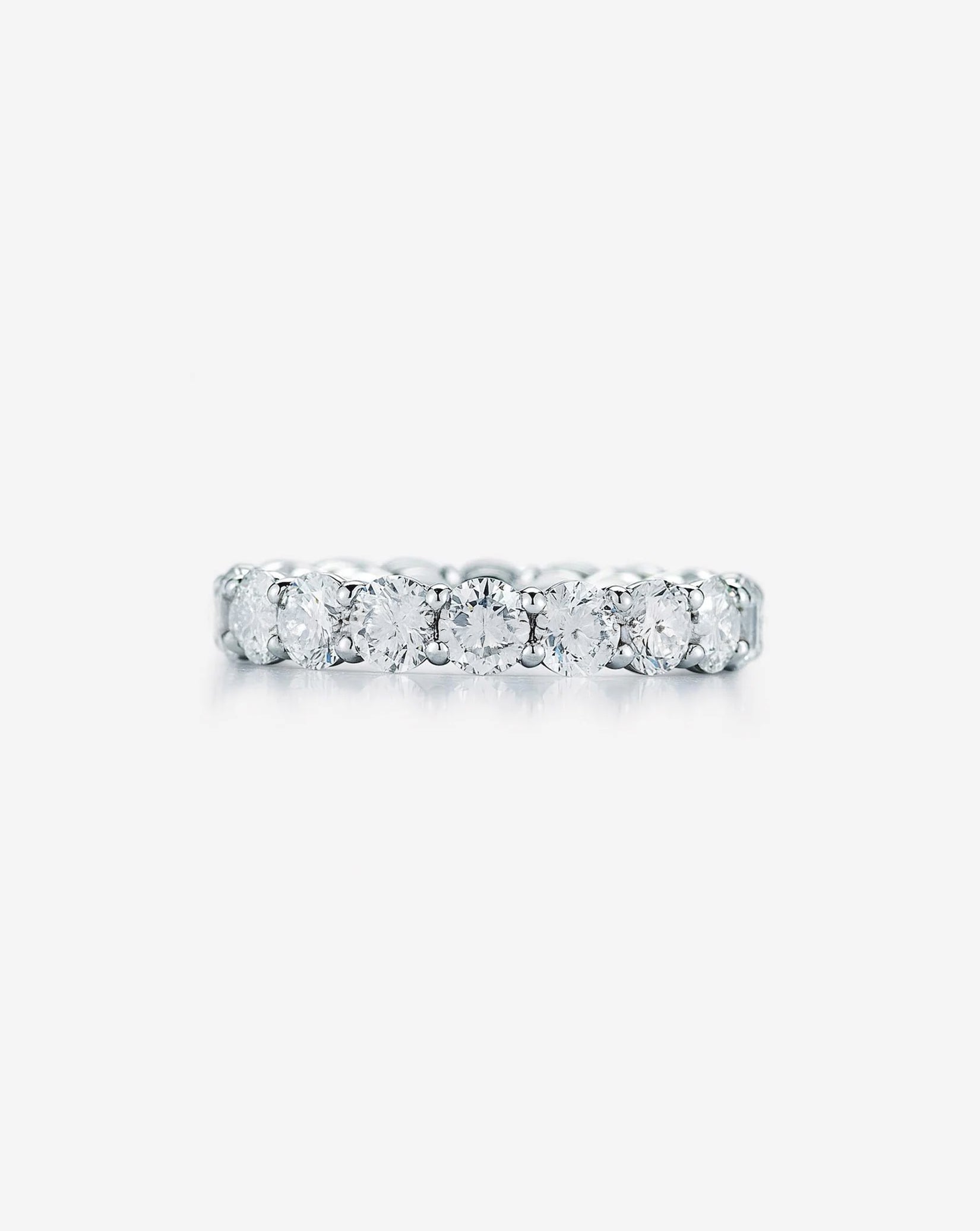 Round Lab Diamond Eternity Band