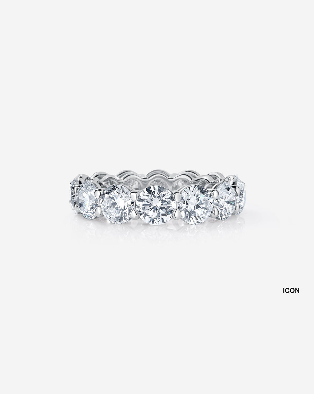 Round Lab Diamond Eternity Band
