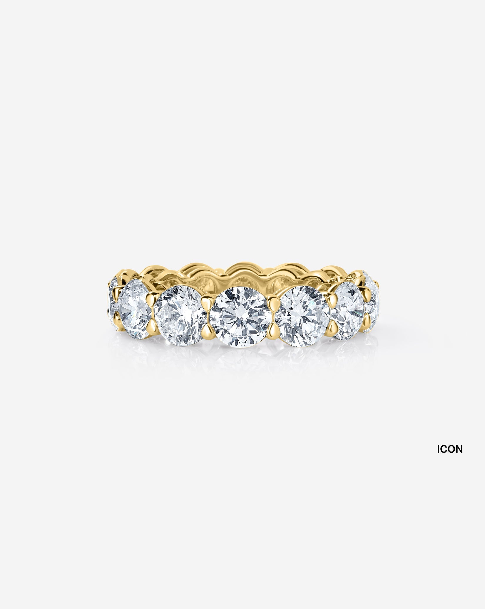 Round Lab Diamond Eternity Band