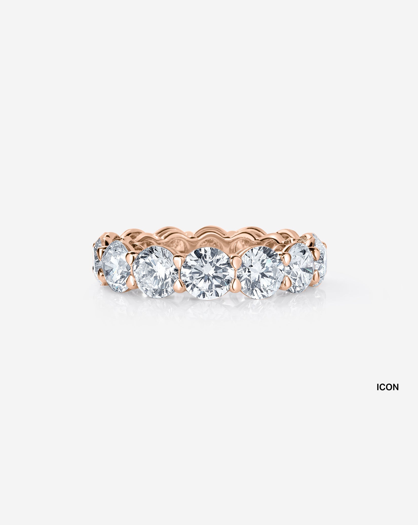 Round Diamond Eternity Band