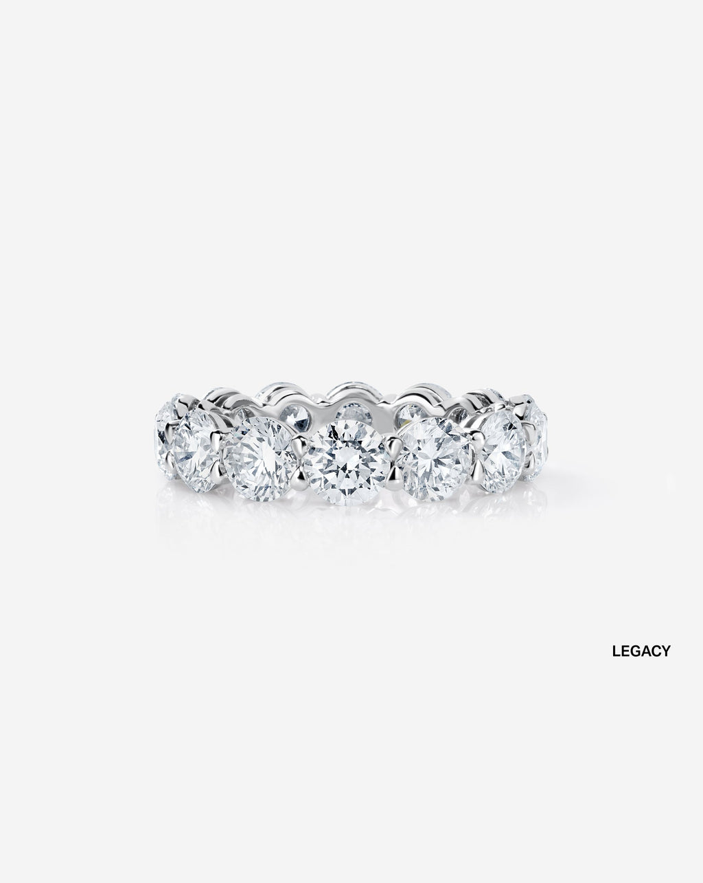 Round Lab Diamond Eternity Band