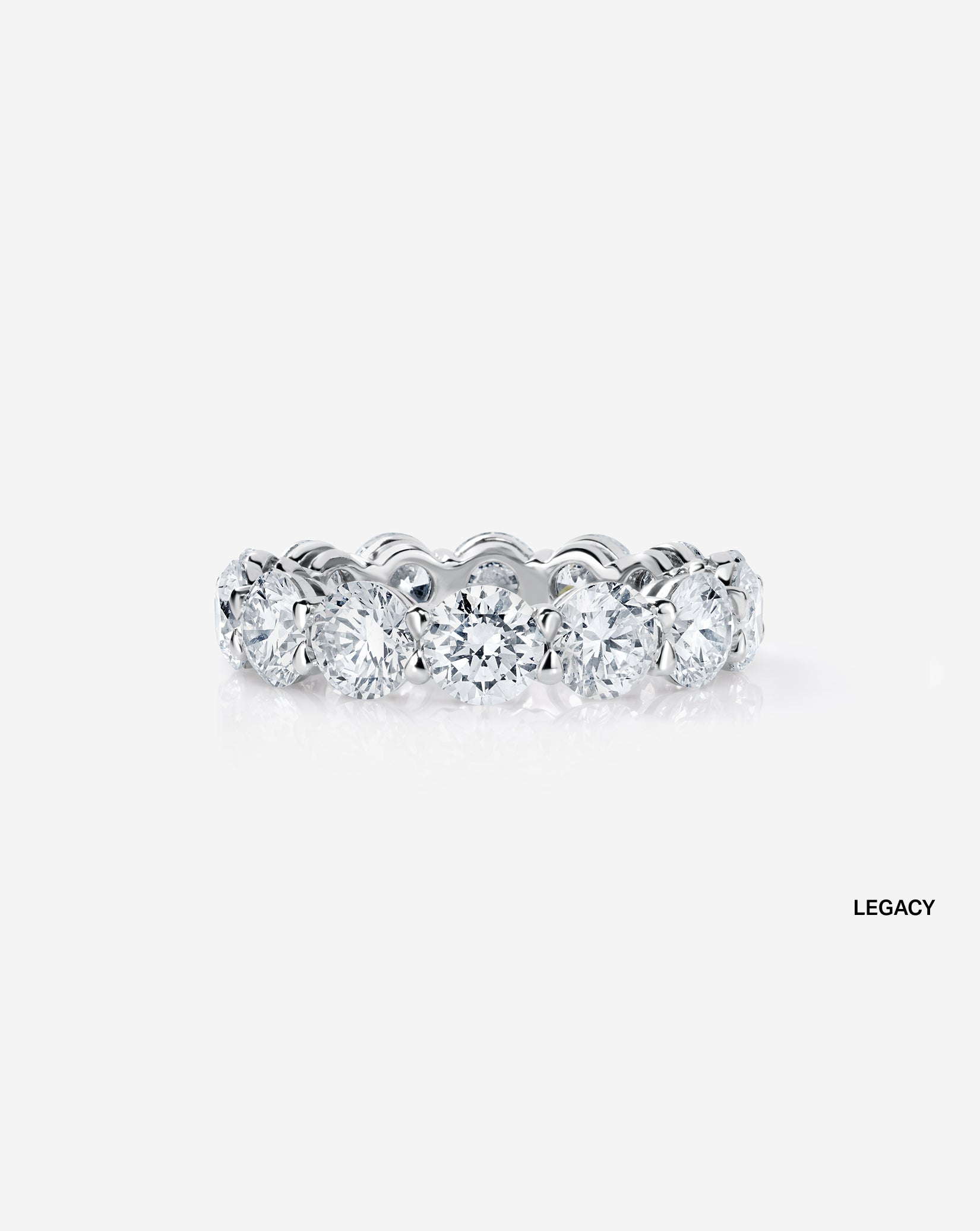 Round Lab Diamond Eternity Band