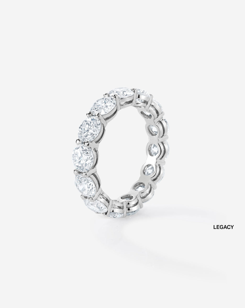 Round Lab Diamond Eternity Band