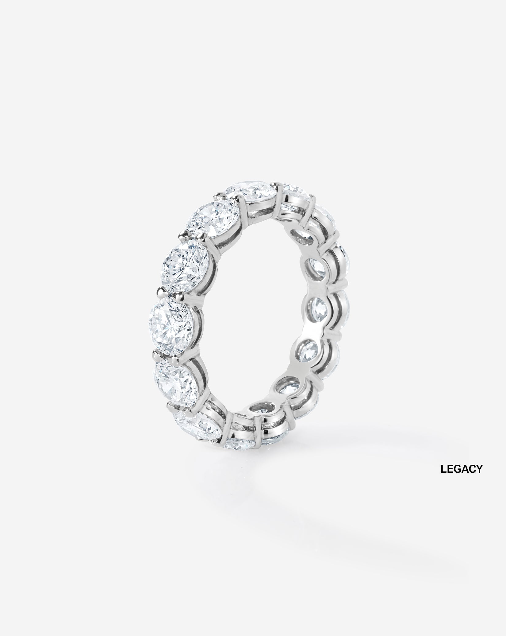Round Lab Diamond Eternity Band