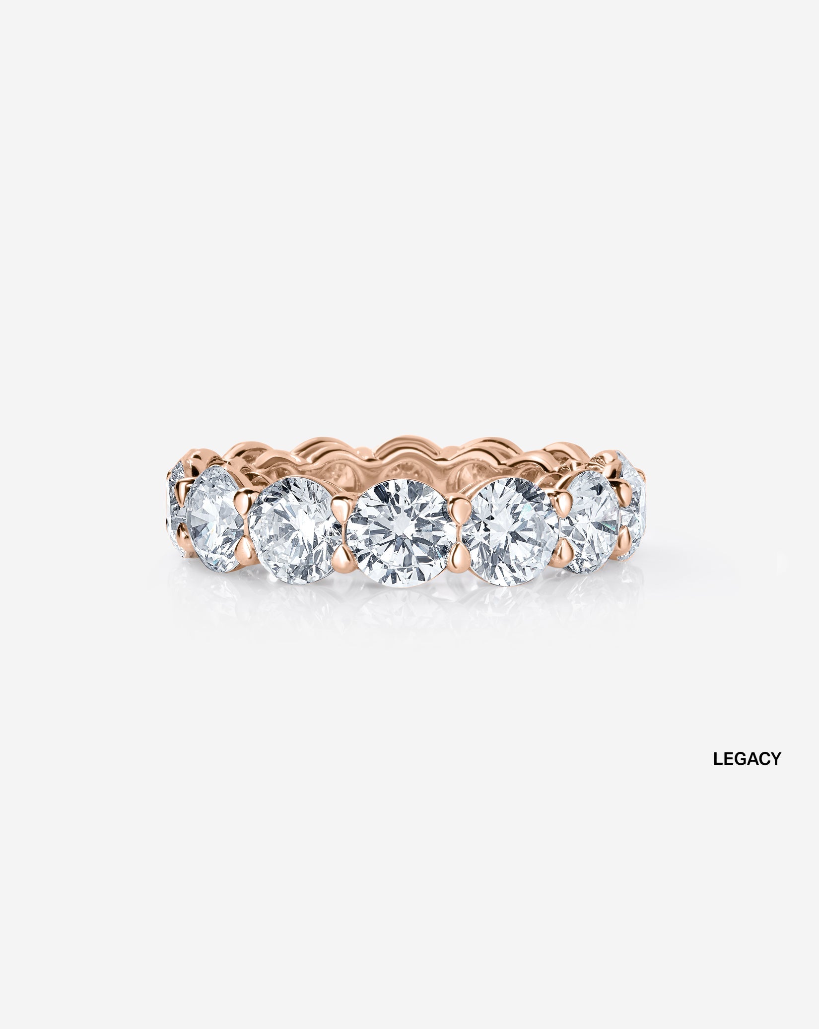 Round Lab Diamond Eternity Band