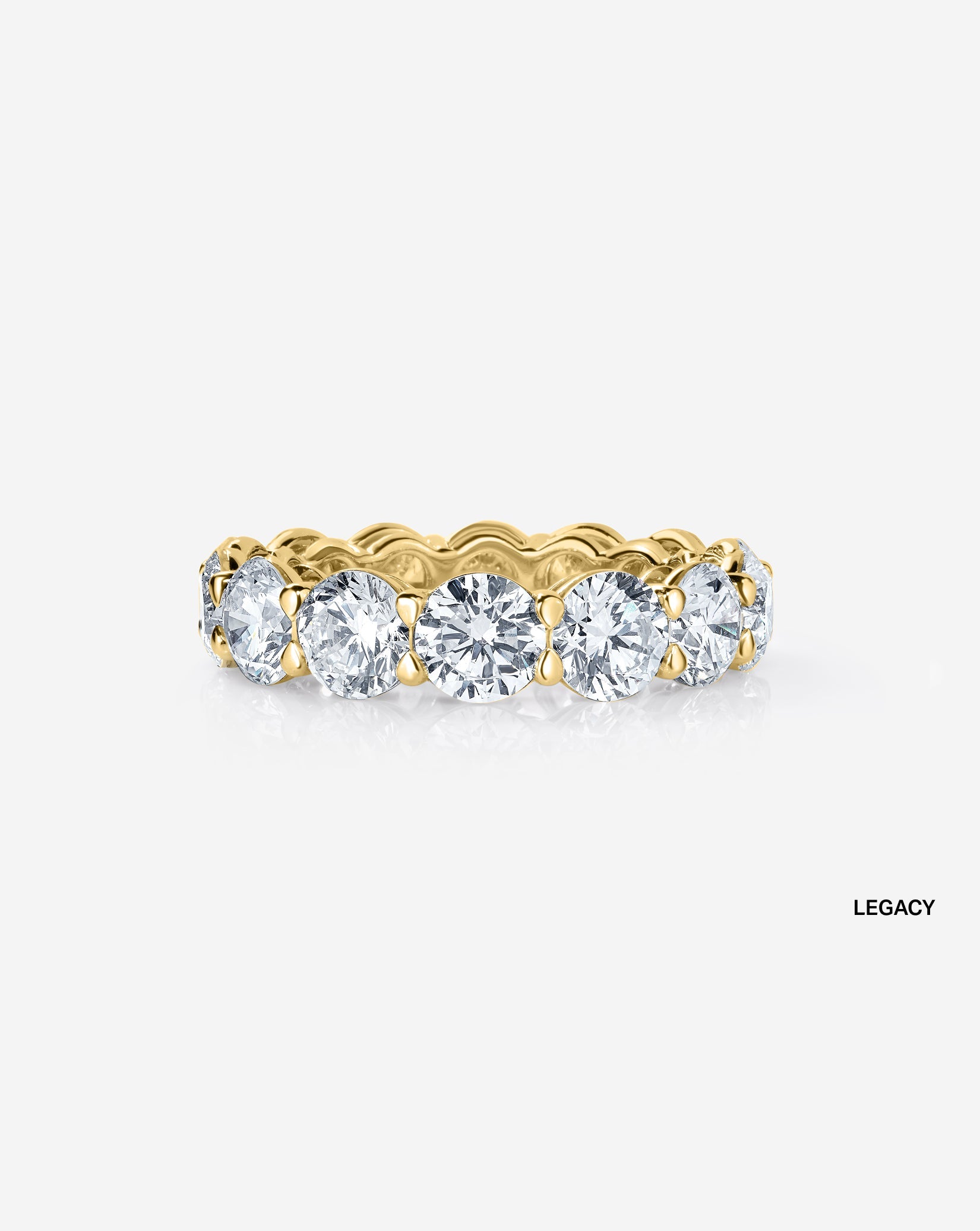 Round Lab Diamond Eternity Band