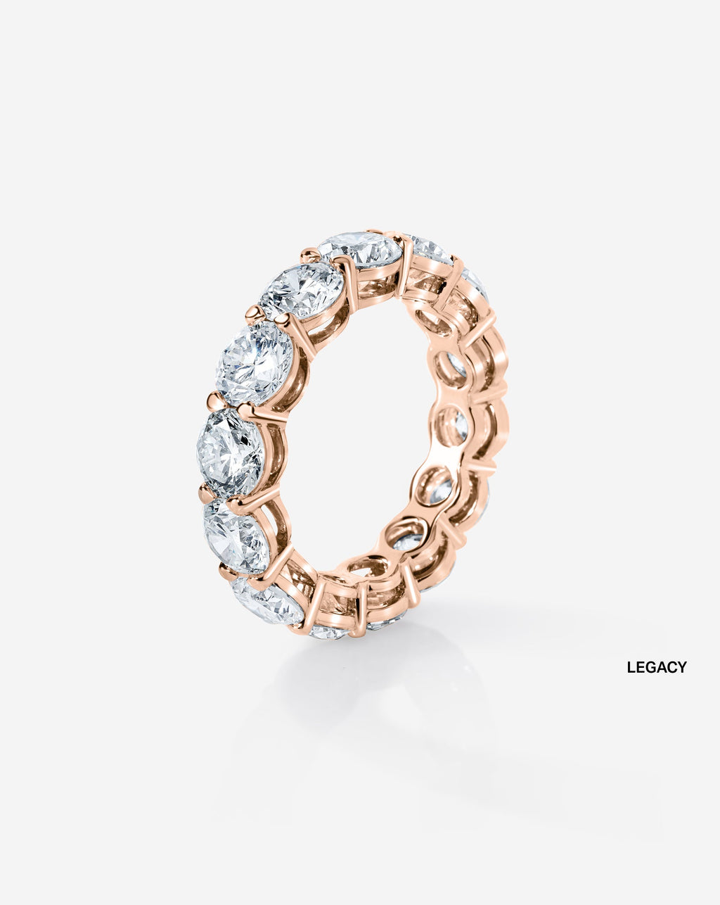 Round Lab Diamond Eternity Band