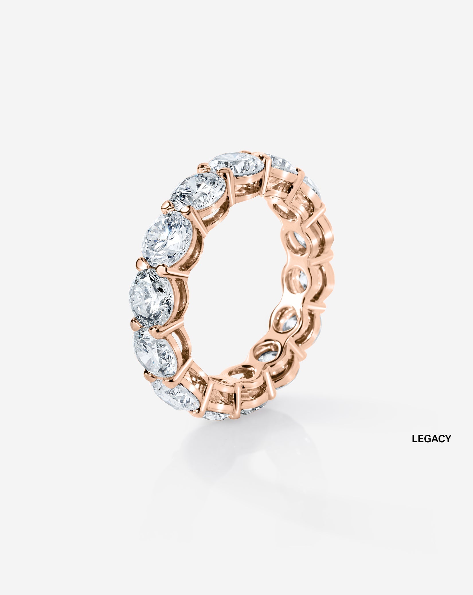 Round Lab Diamond Eternity Band