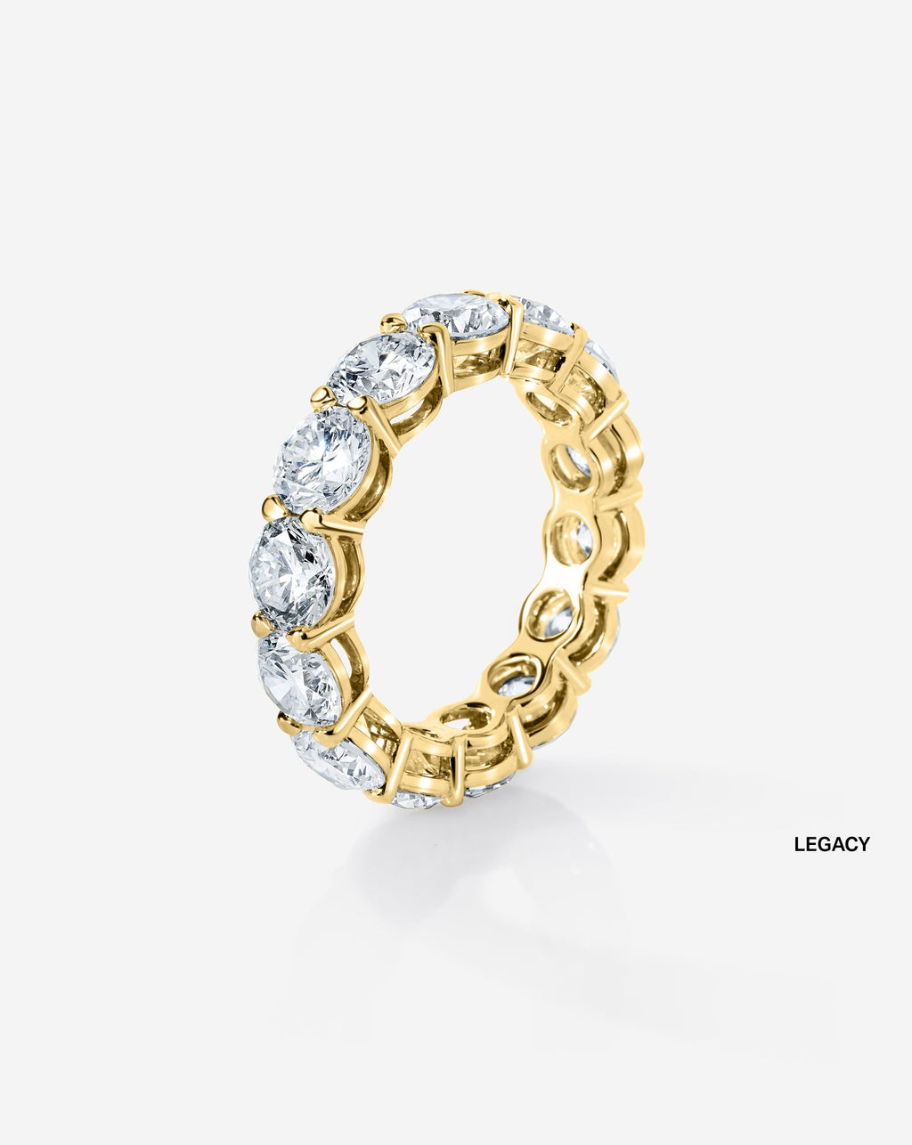 Round Lab Diamond Eternity Band