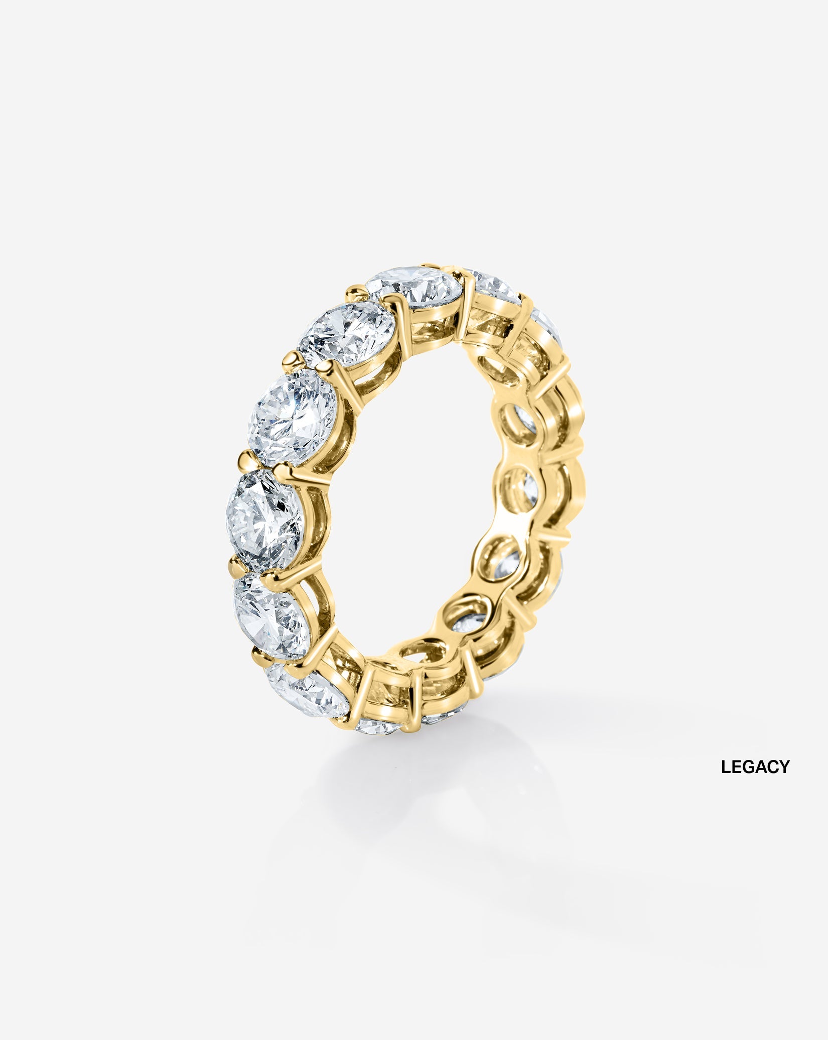 Round Lab Diamond Eternity Band