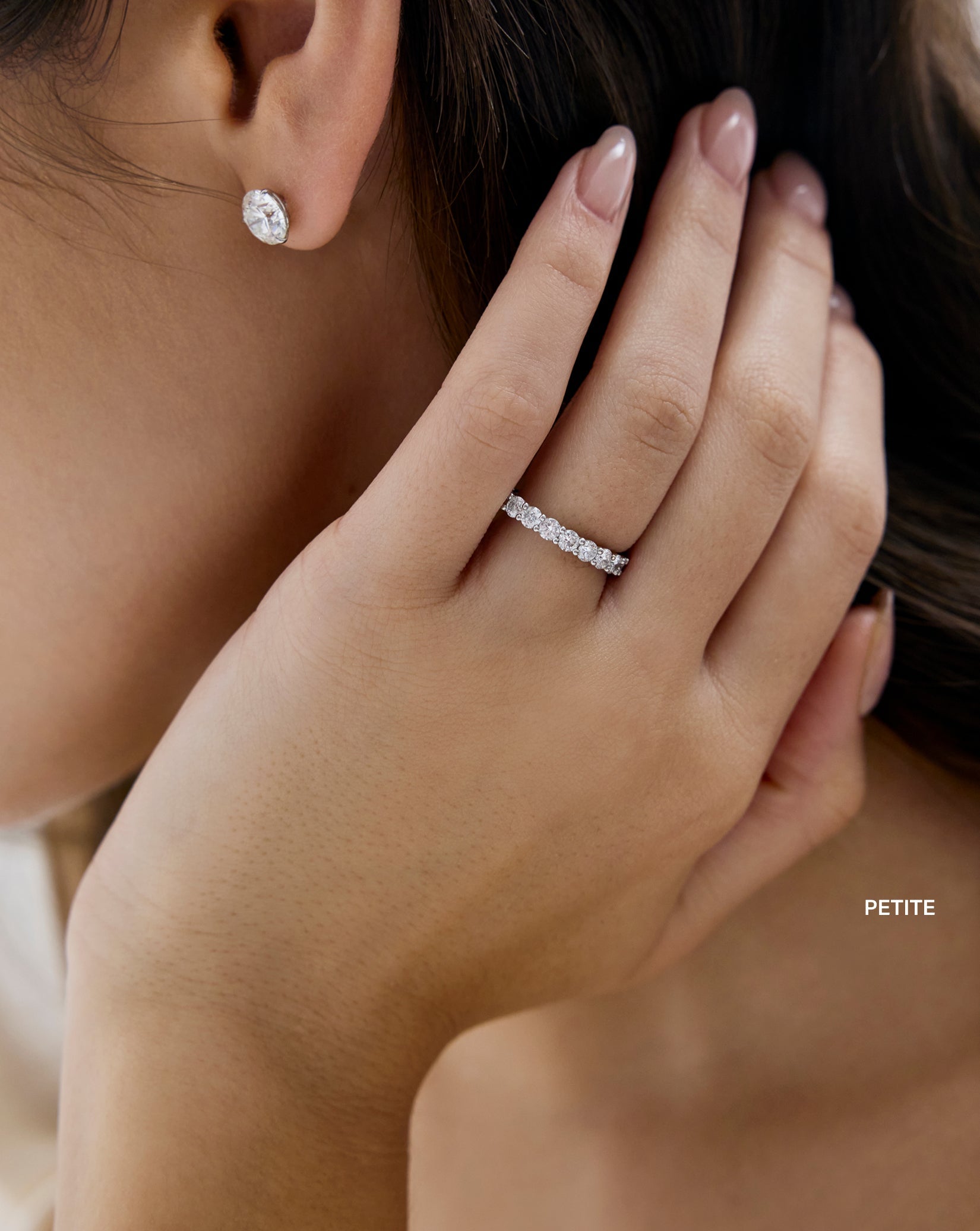 Round Lab Diamond Eternity Band