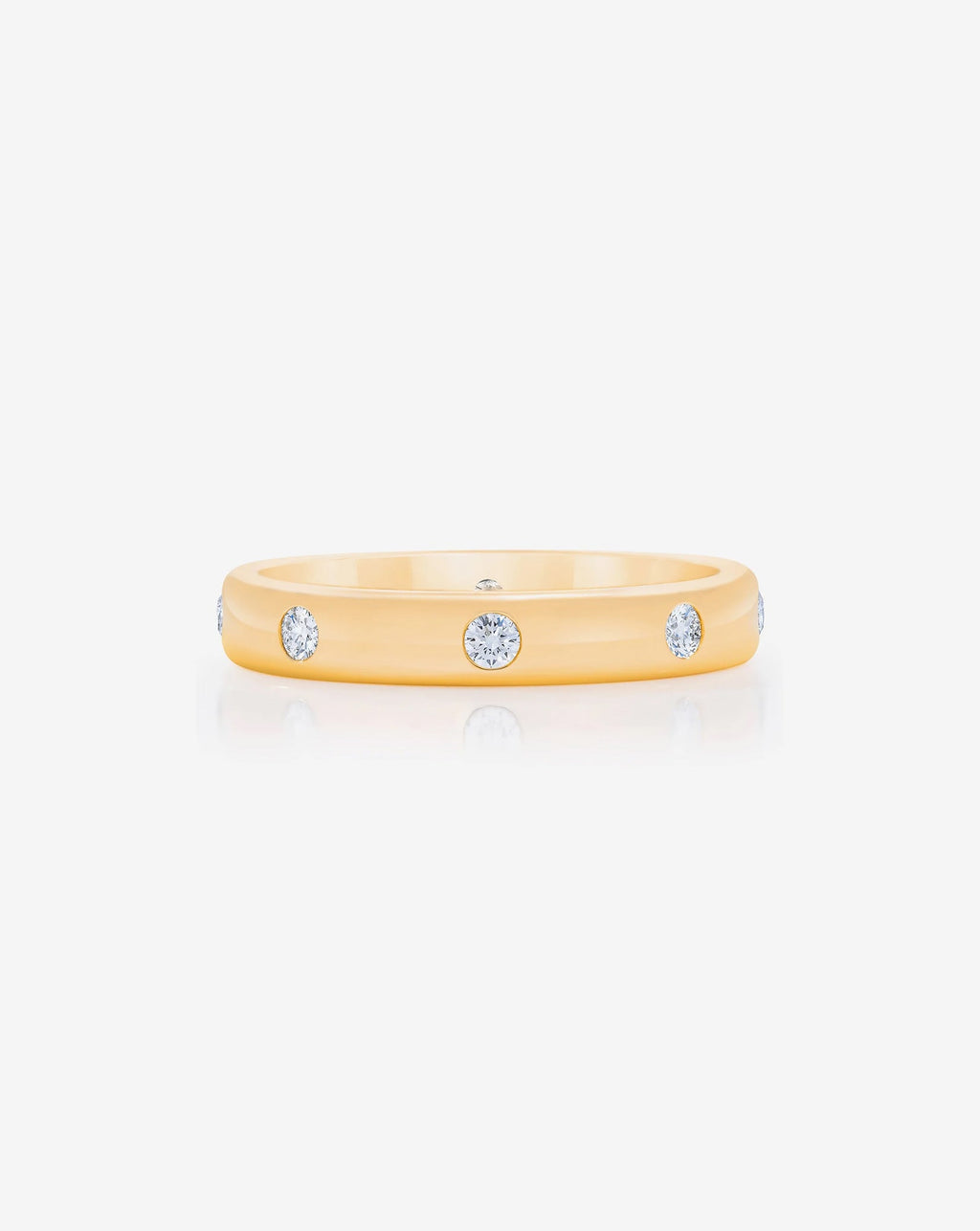 Round Luxe Inlay Eternity Band