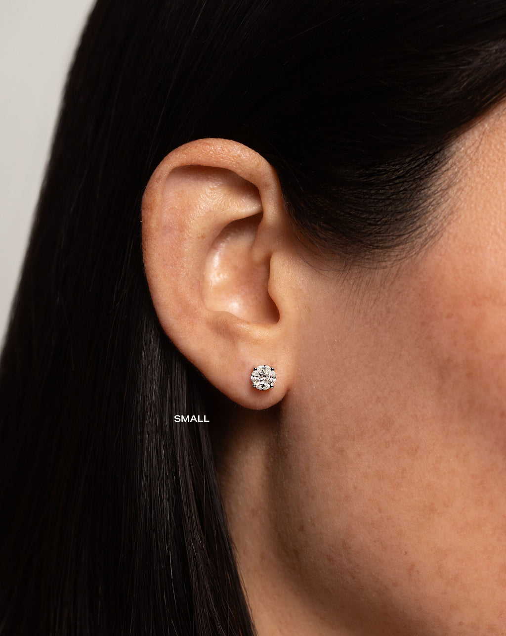 Round Illusion Diamond Studs