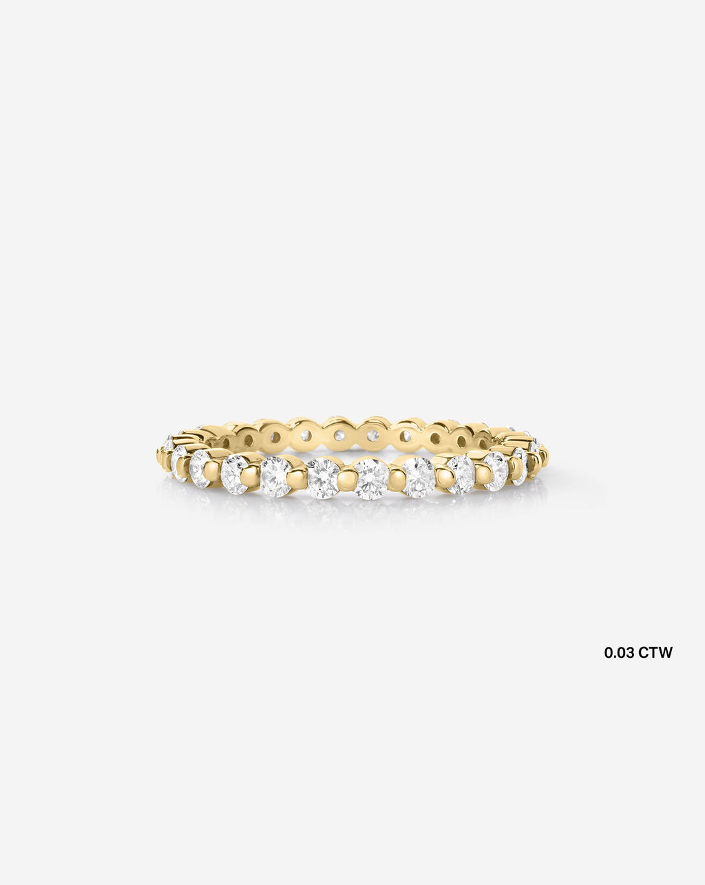 Single Prong Diamond Band