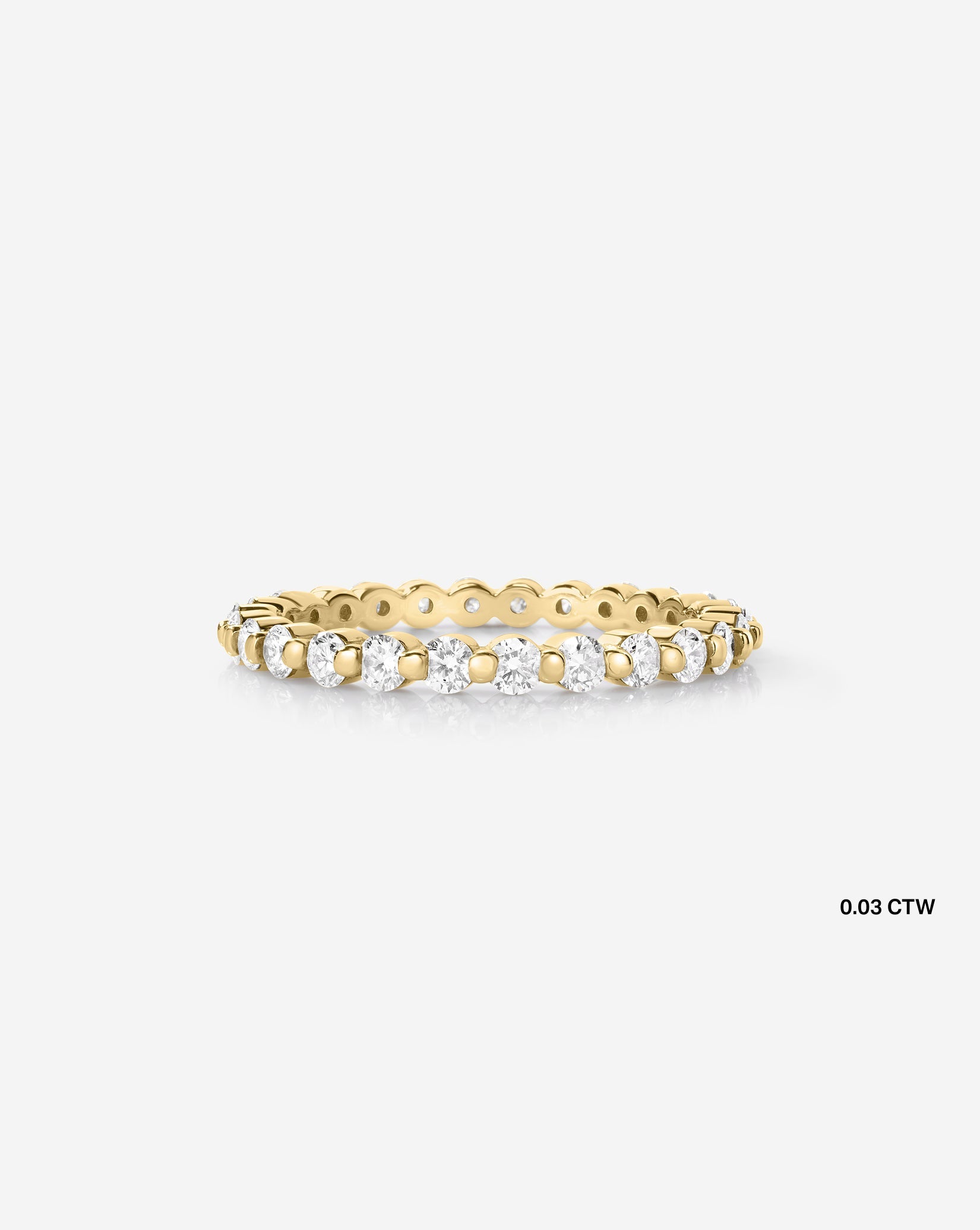 Single Prong Diamond Band