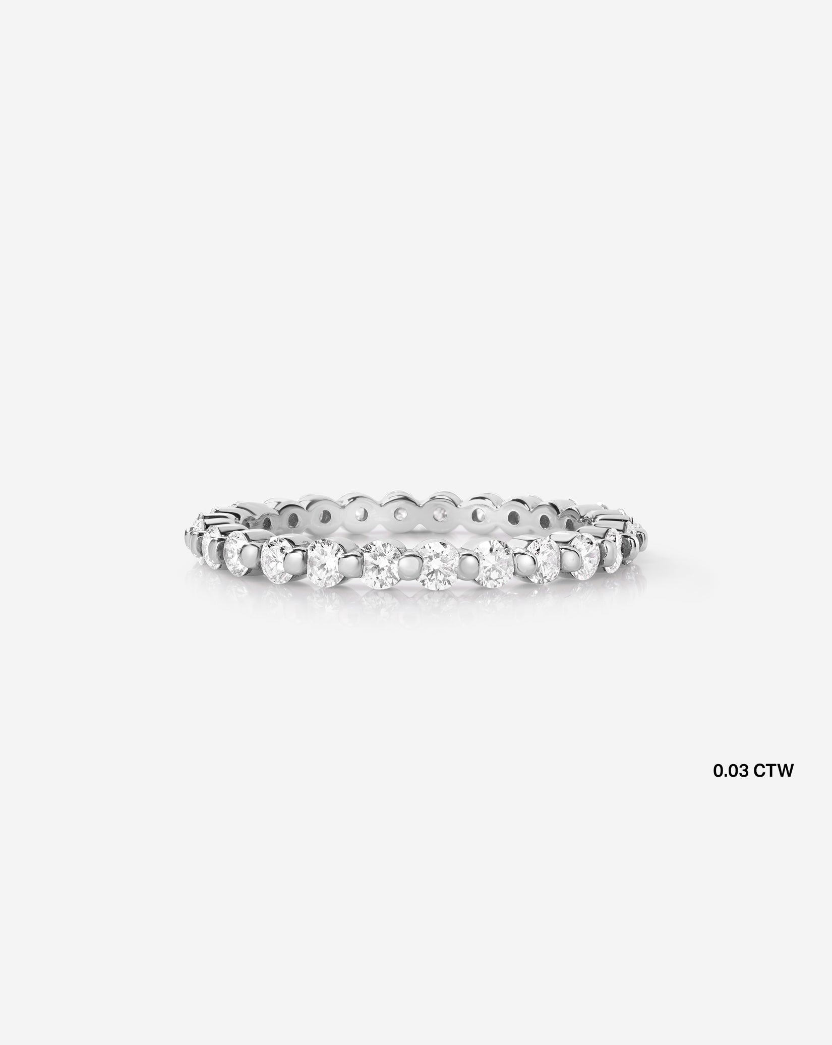 Single Prong Diamond Band