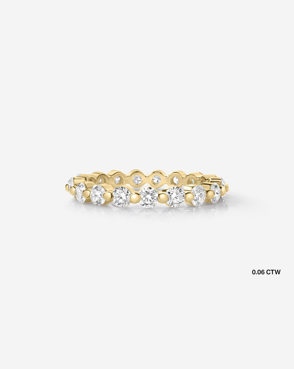 Single Prong Diamond Band