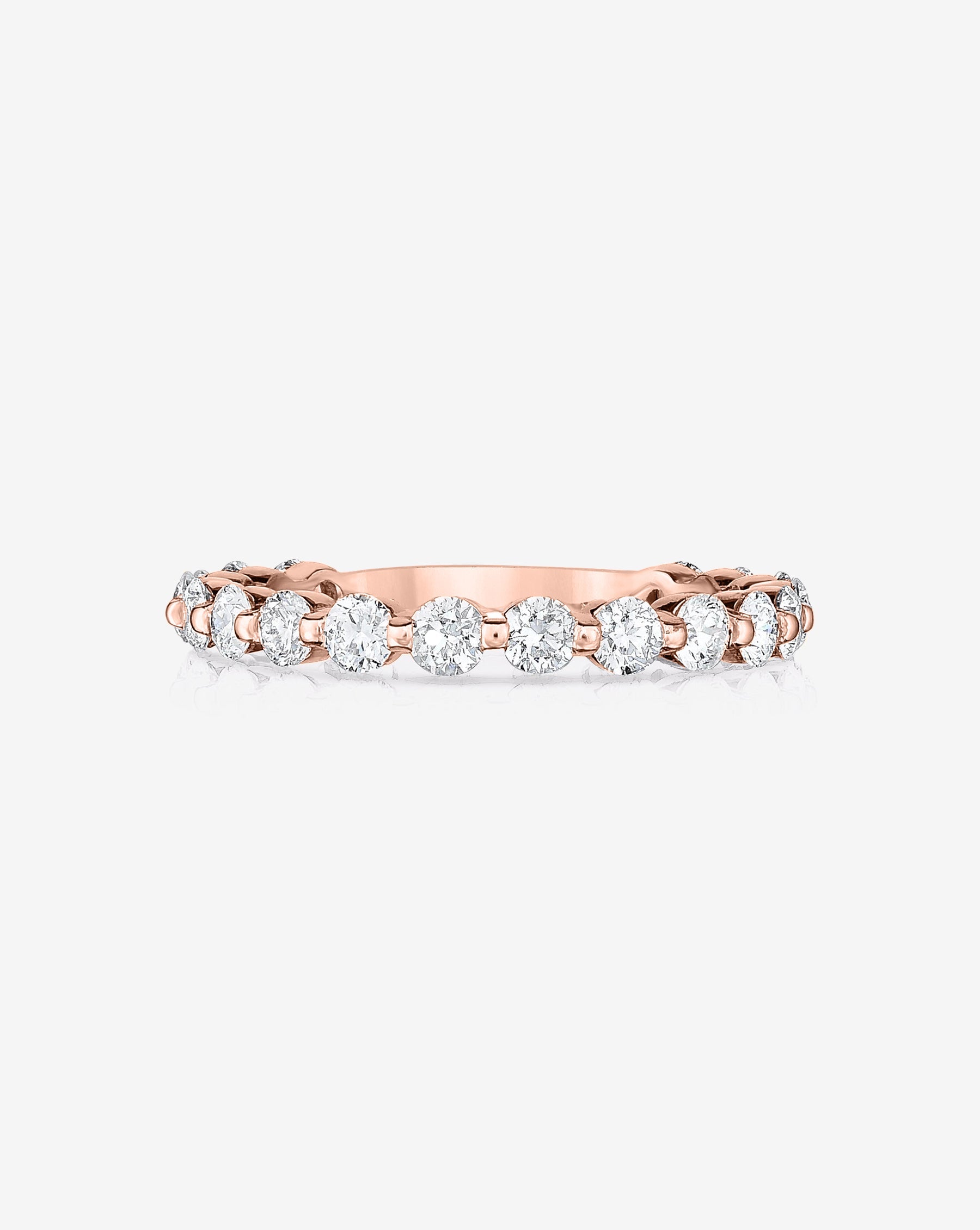 Single Prong 3/4 Lab Diamond Band