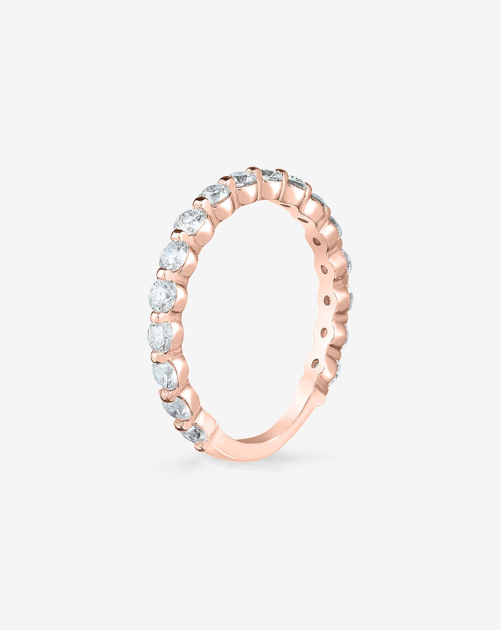 Single Prong 3/4 Lab Diamond Band