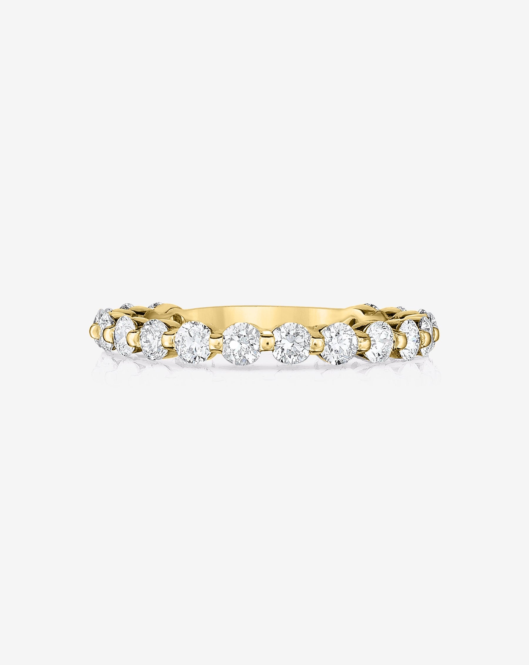 Single Prong 3/4 Lab Diamond Band