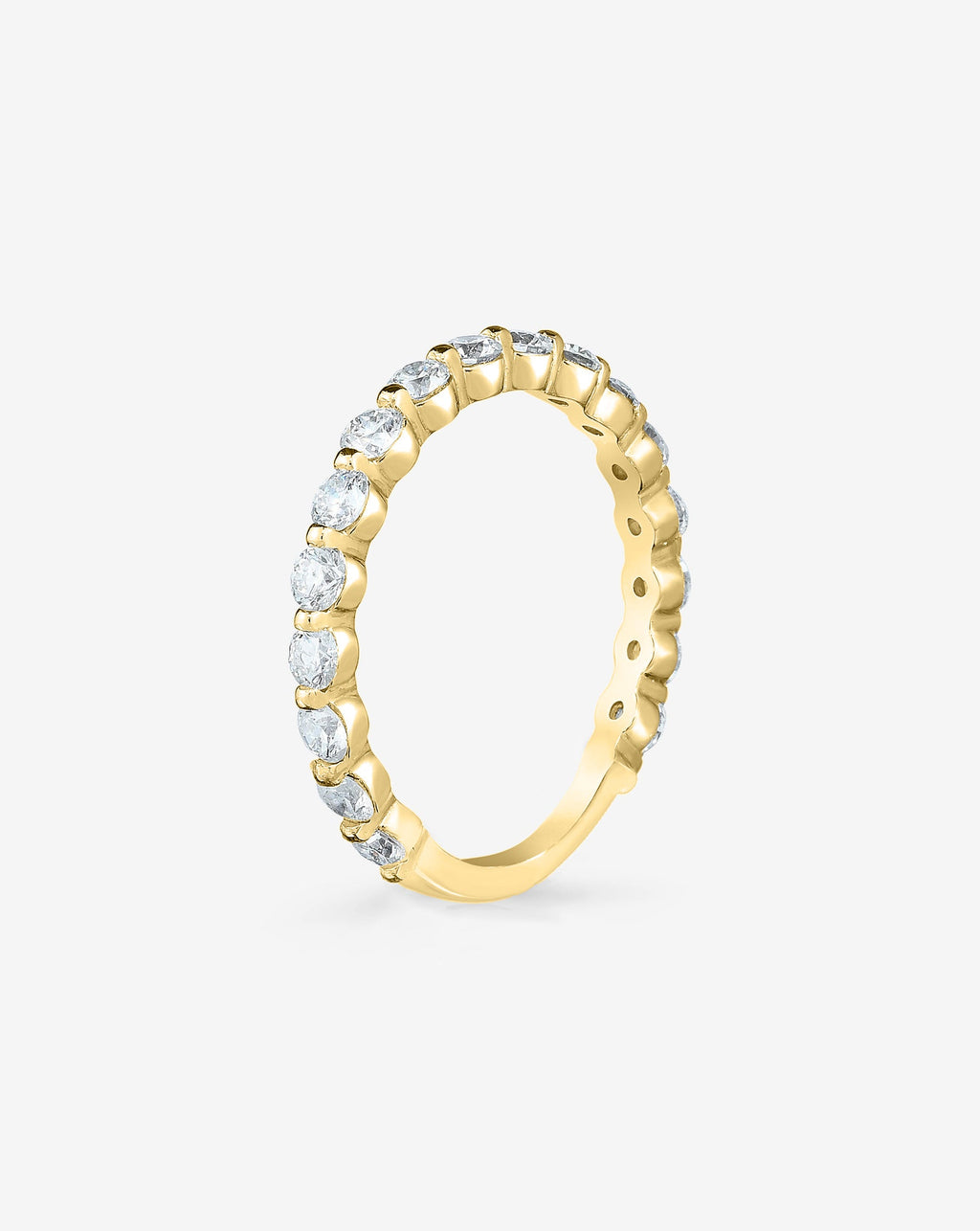 Single Prong 3/4 Lab Diamond Band