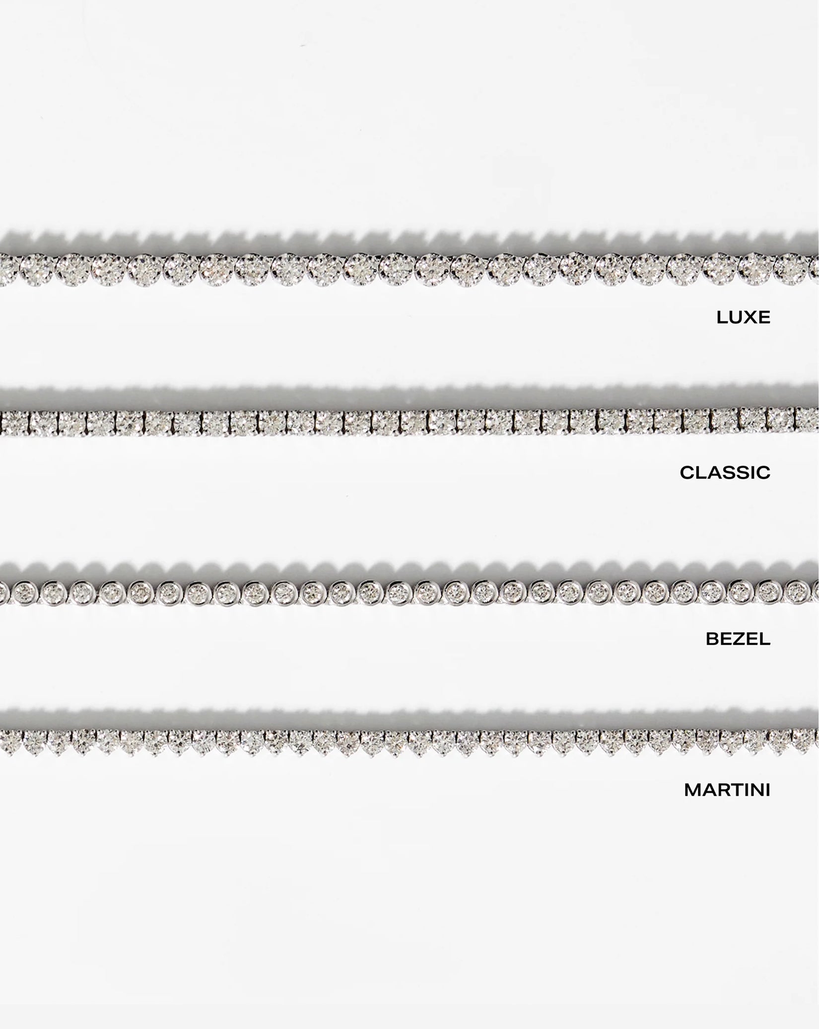 Graduated Bezel Diamond Tennis Necklace