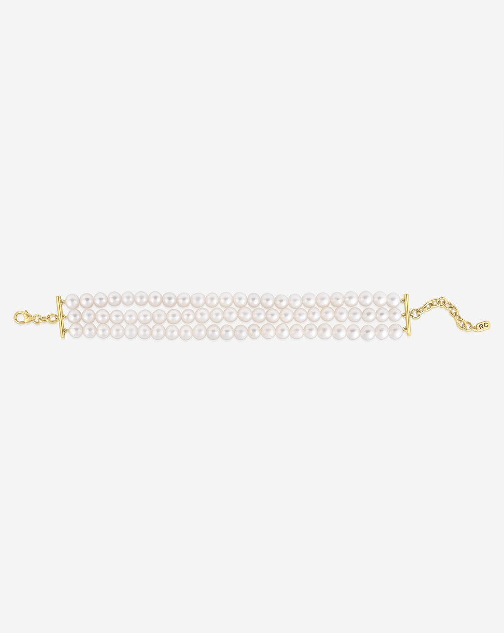Three Row Pearl Bracelet